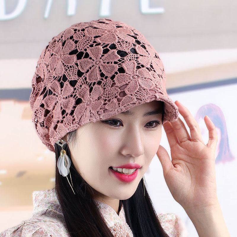 Fashion Short Cap Flower Ventilation