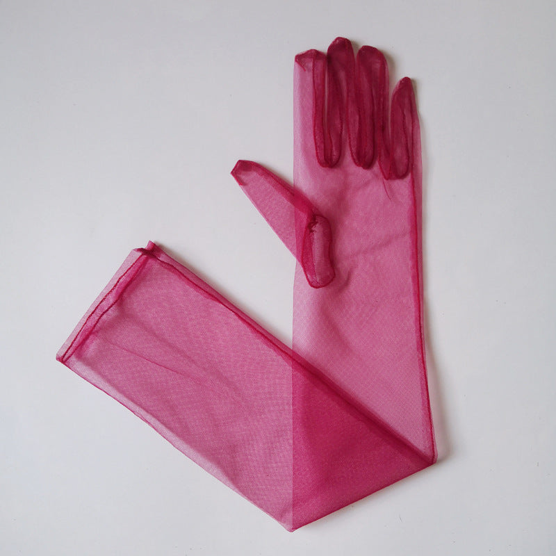 Tulle Plain Bridal Wedding Dress Gloves