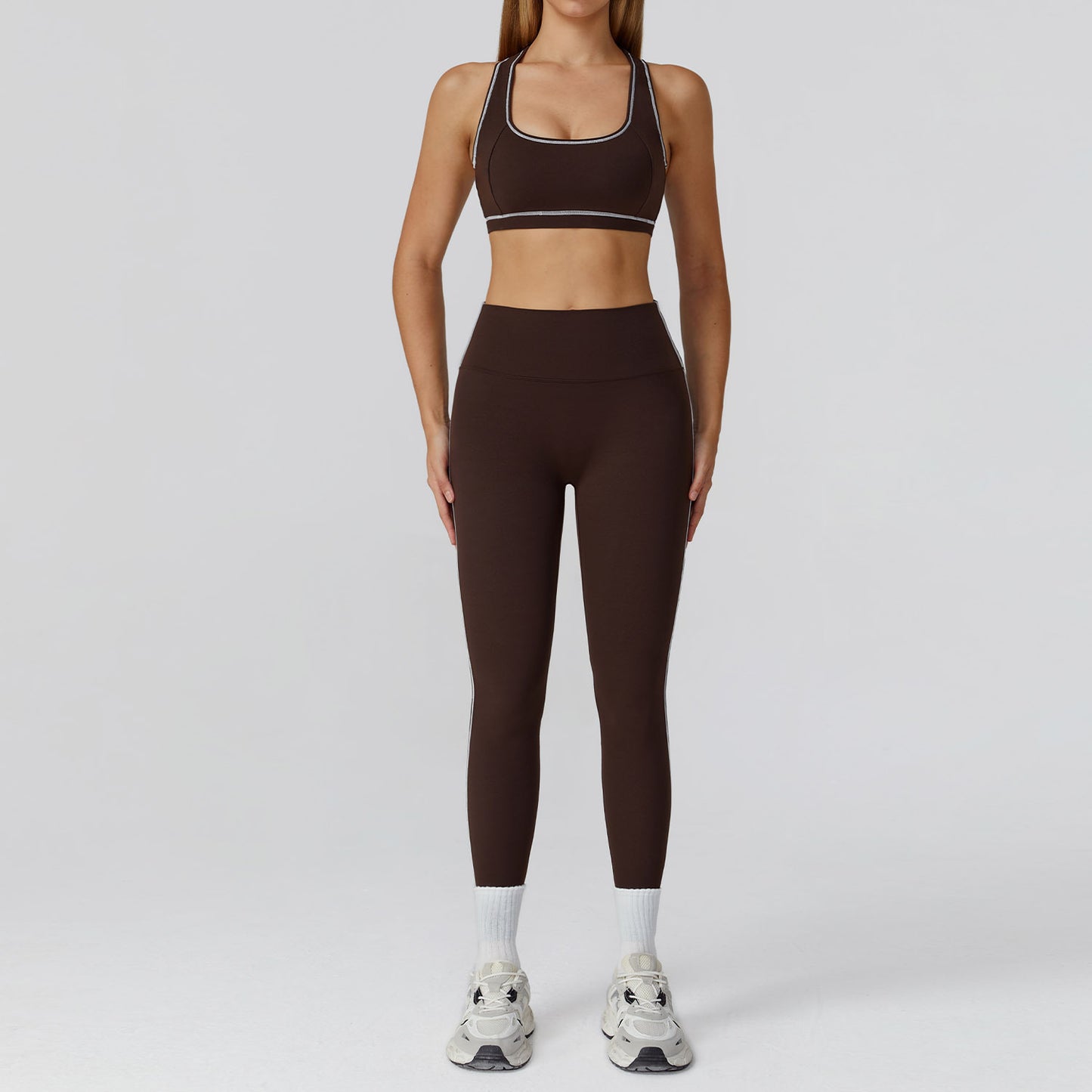 Zipper Slim Fit Yoga Health Sports Three-piece Suit