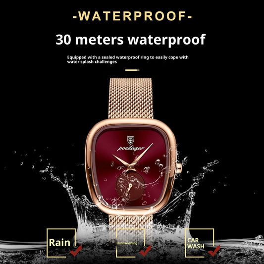 Temperament Korean Style Advanced Waterproof Net Red Watch For Women