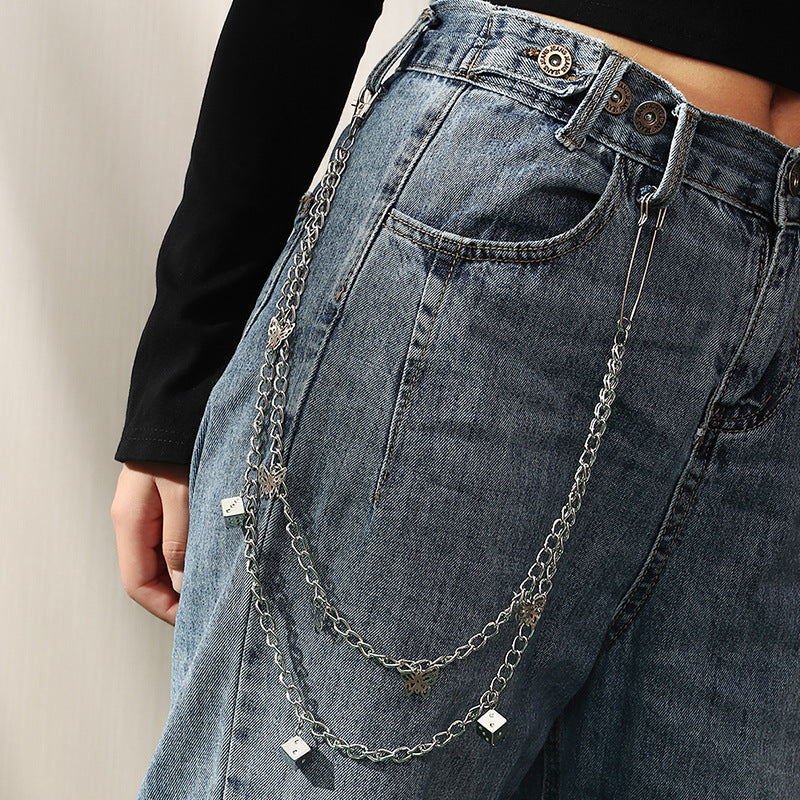 Creative Resin Love Small Mushroom Multilayer Body Chain Women