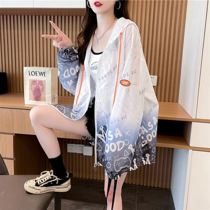 Cardigan Coat Fashionable Ice Silk Breathable Thin Chiffon Sun Protection Clothing