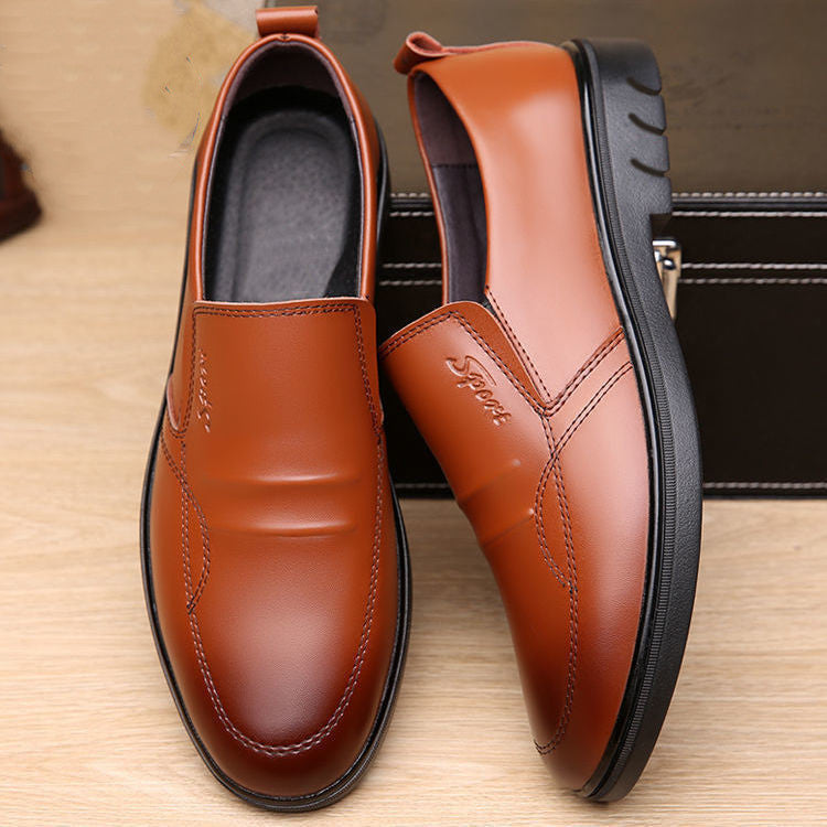 Mens Breathable Casual Business Leather Shoestrendy And Versatile