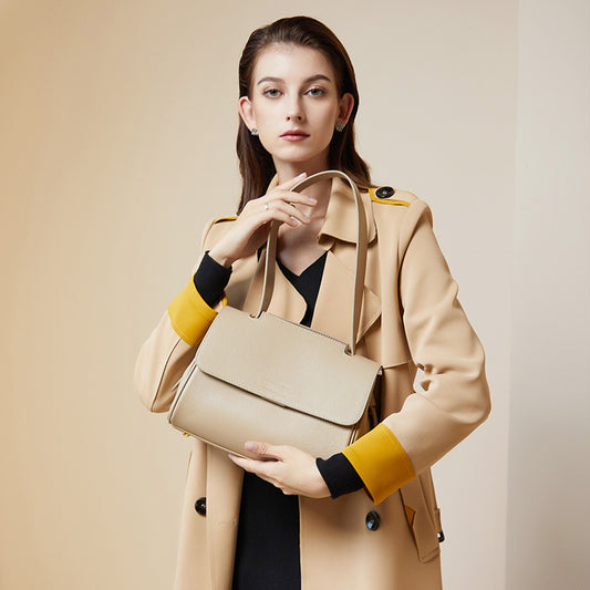 Skuldertaske Høj kvalitet i vestlig stil Blødt læder Crossbody
