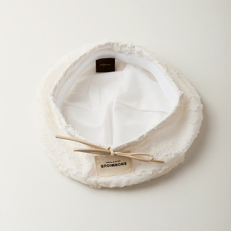 Women's Literary Beret Thin Mesh Patch