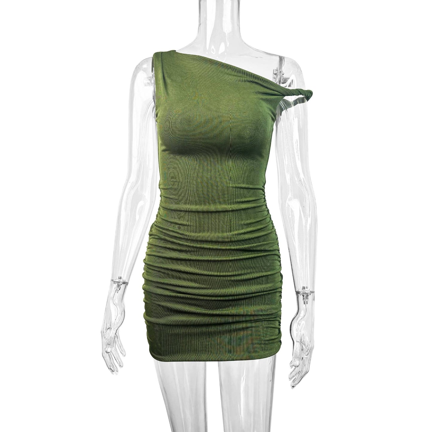 New Summer One-shoulder Off-the-shoulder Dress