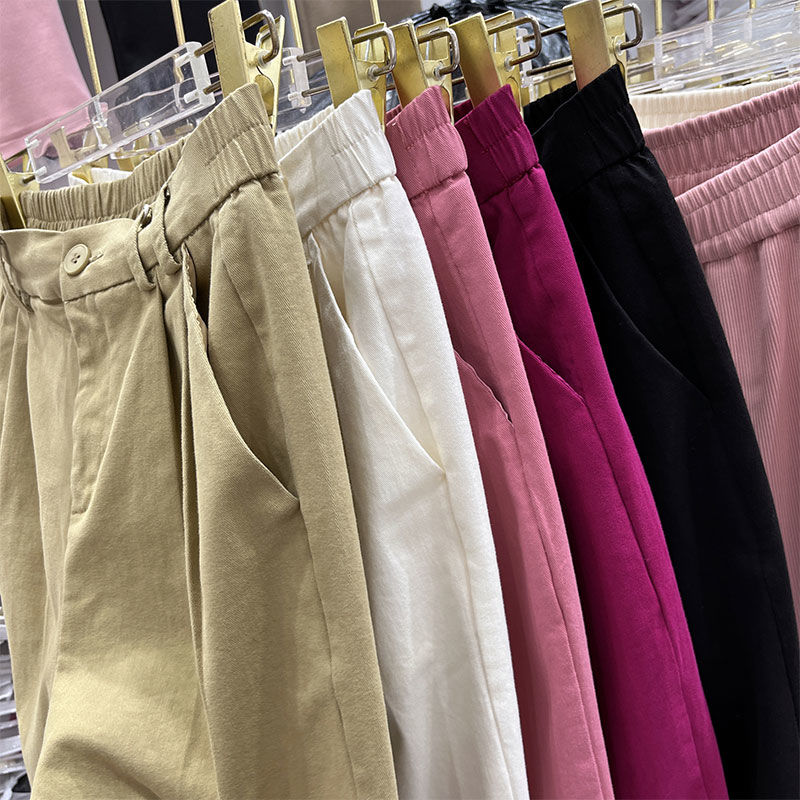 High Waisted And Cropped Harlan Pants Are Loose Fitting