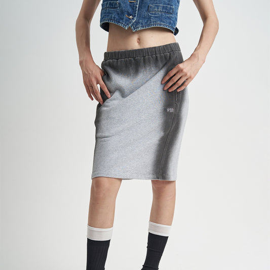 Women's High Waist Slim-fit Cotton Skirt