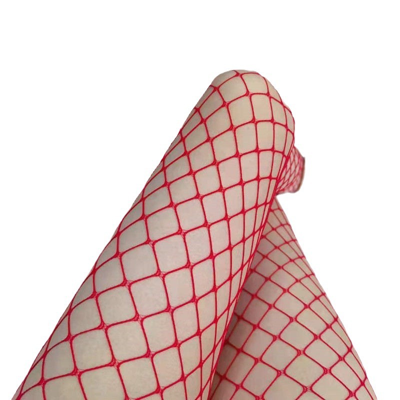 Kvinders sexede fiskenetstrømpebukser hvide hule fiskenet-leggings