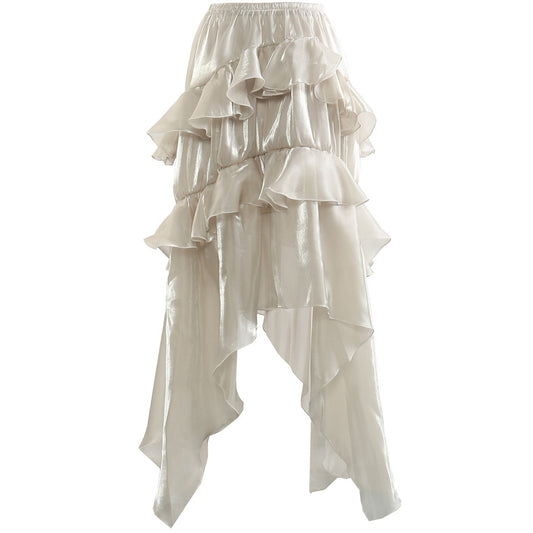 Women's Hollow-Out Elegant Ruffled Skirt