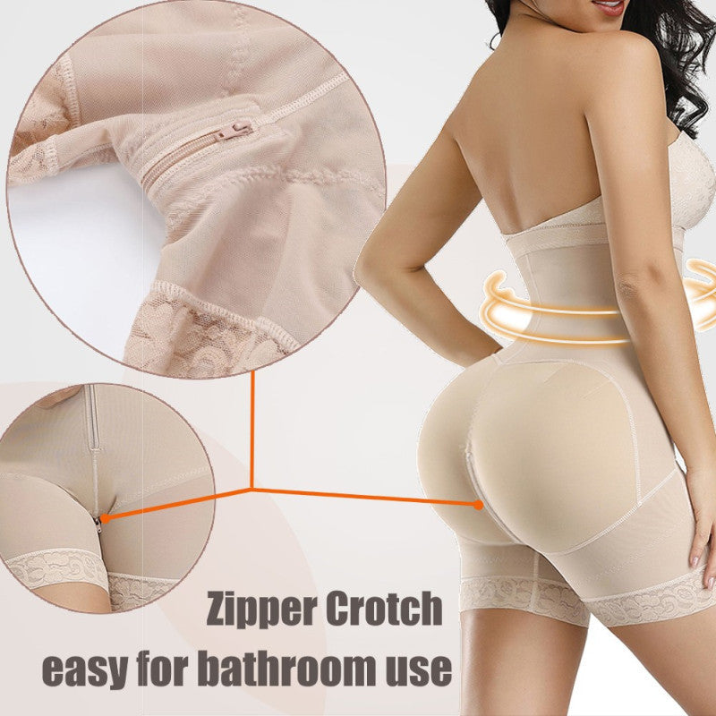 Bottom Zipper Waist And Hip Lift Tight Plus Size Corset