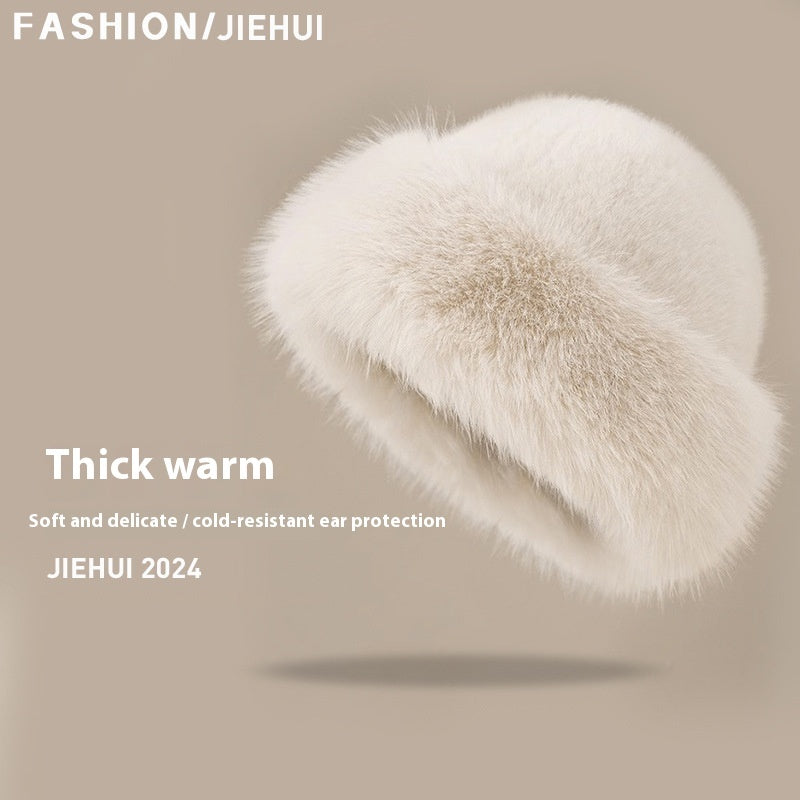 Winter Warm Ear Protection Plush Bucket Hat