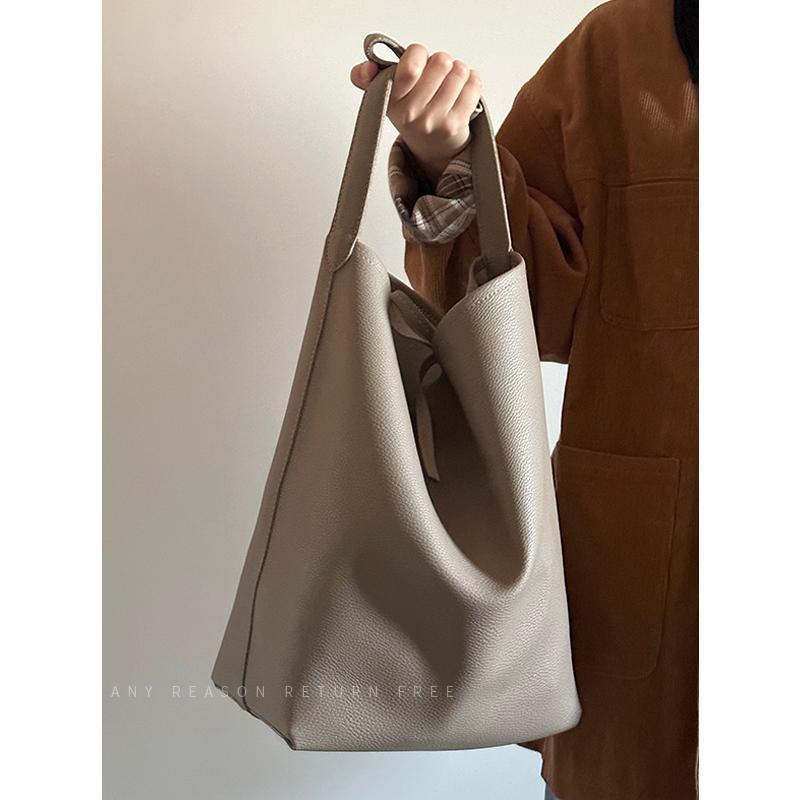 Large Capacity Bucket Shoulder Tote Bag