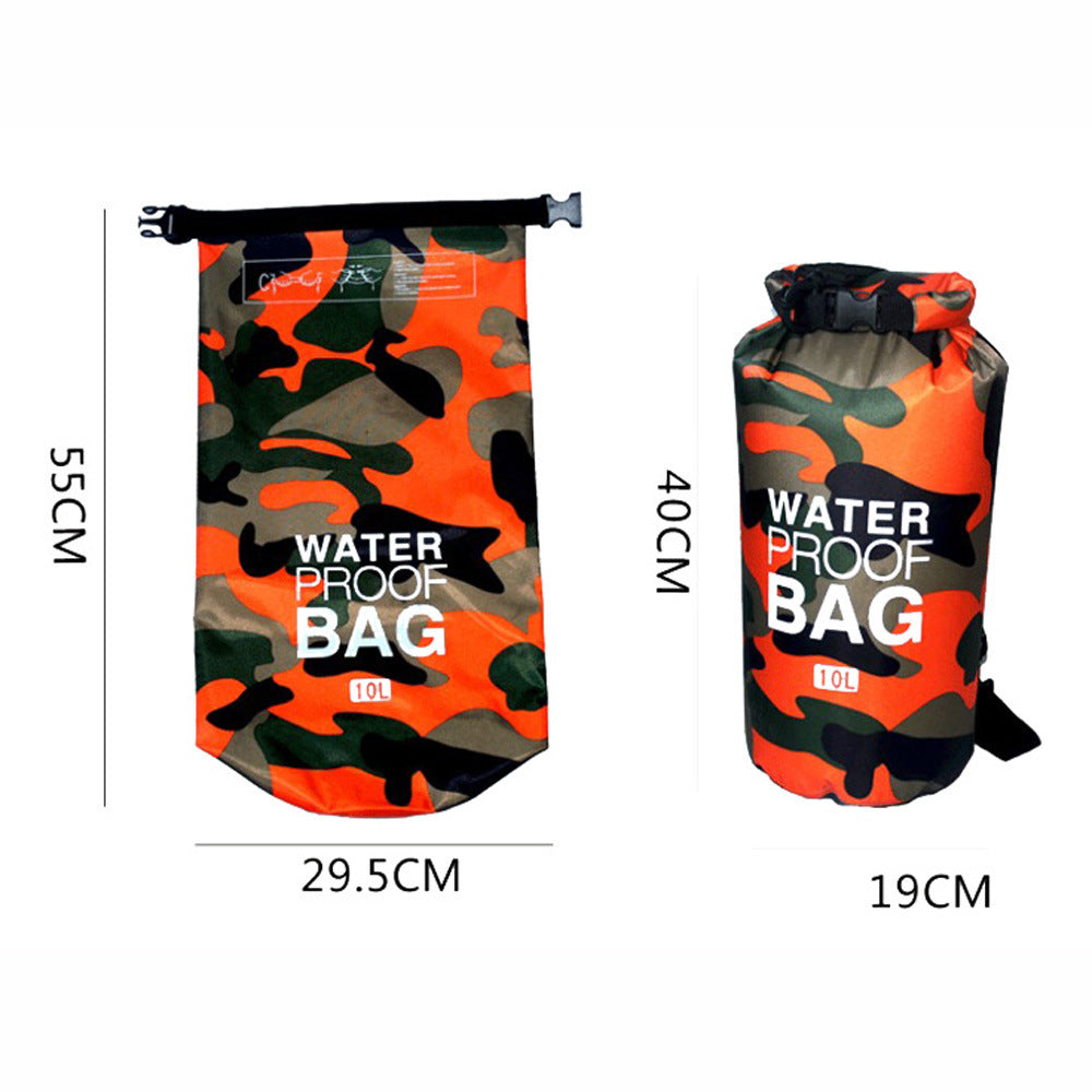 Camouflage Polyester Fortykket PVC Enkelt Skuldertaske Bærbar Udendørs Letvægts Vandtæt Taske