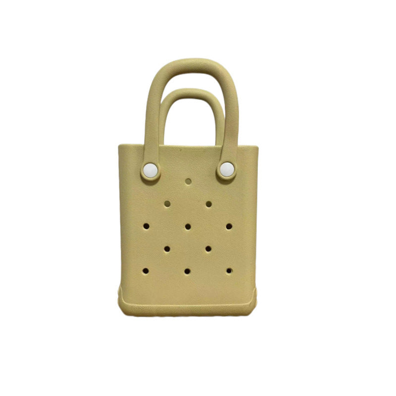 DIY Hole Beach Vacation Bag Women's Simple Handbag