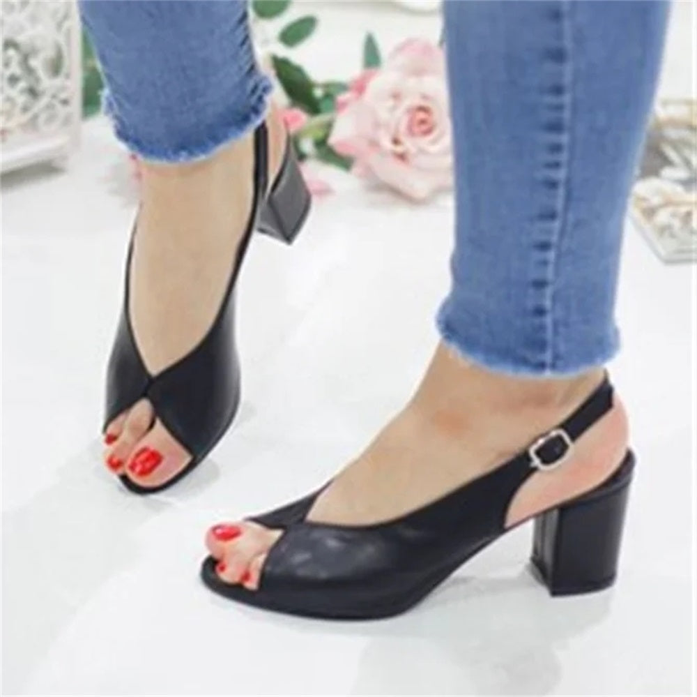 Color-blocking And Colorblocking Bright And Beautiful Highheeled Sandals