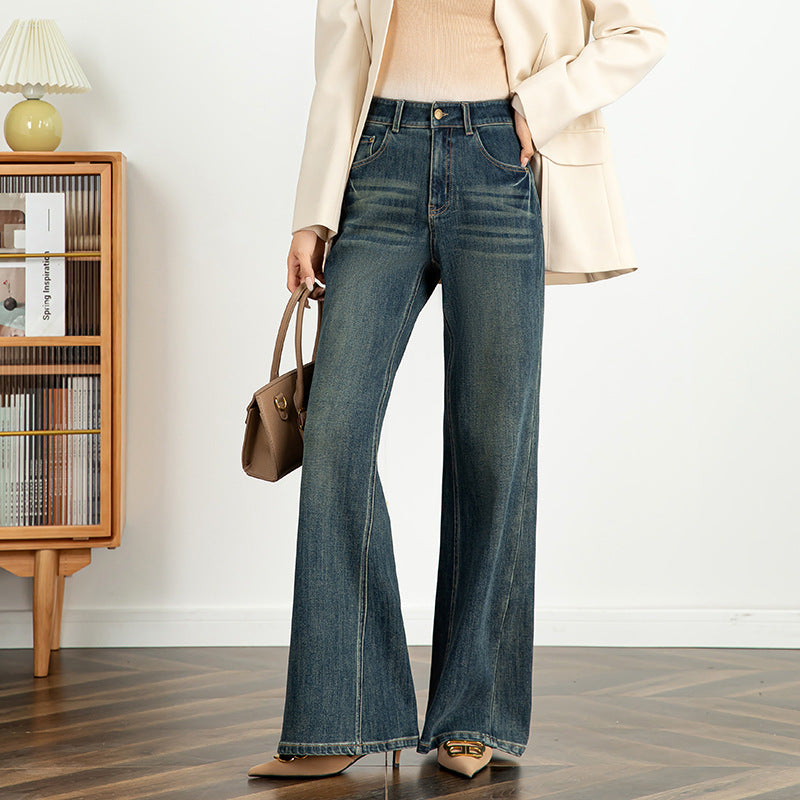 Women's Stretch Jeans High Waist Flared Pants