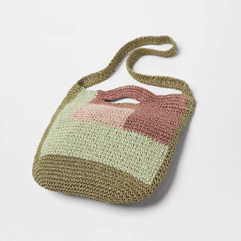 Cute Crossbody Straw Woven Bag Girl