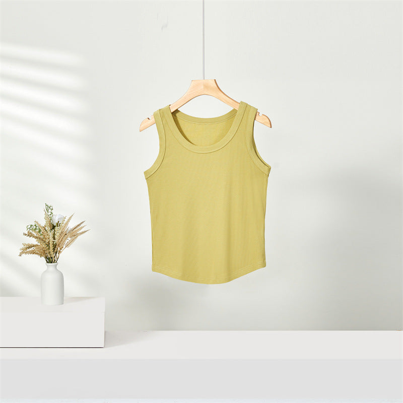 Seamless All-match U-neck Vest Spring And Summer Bottoming Shirt