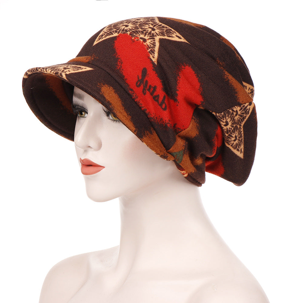 Spring And Autumn Extra Large Cloth Ponytail Pullover Hat