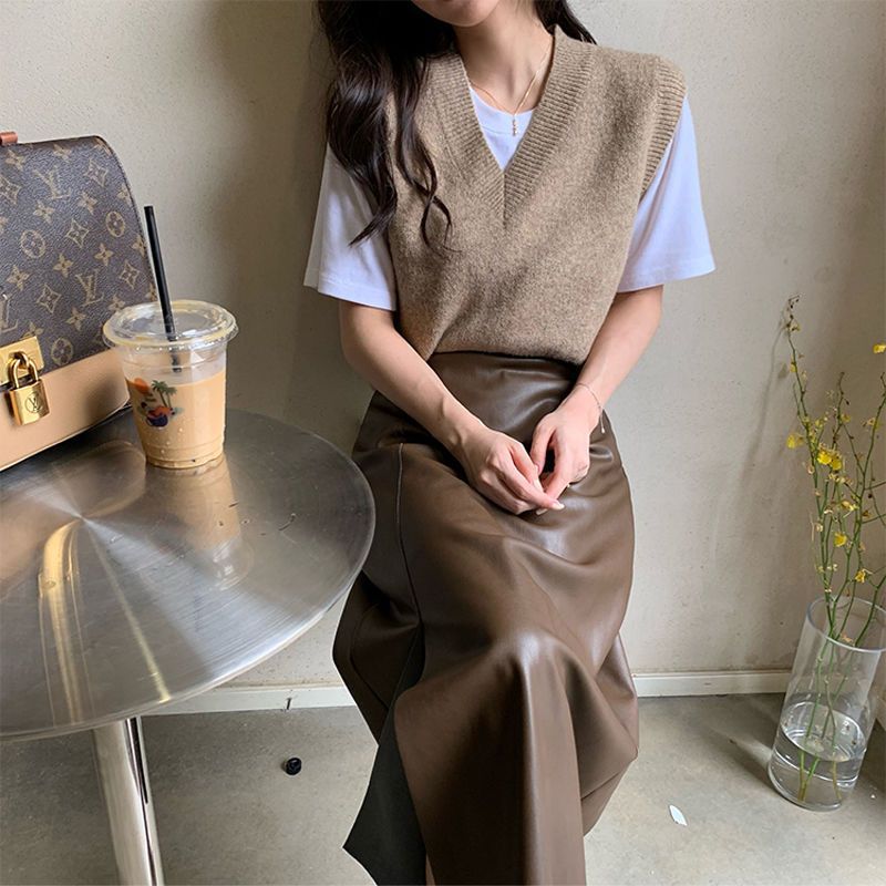 Women's Fashion Temperament Sheath High Waist Skirt
