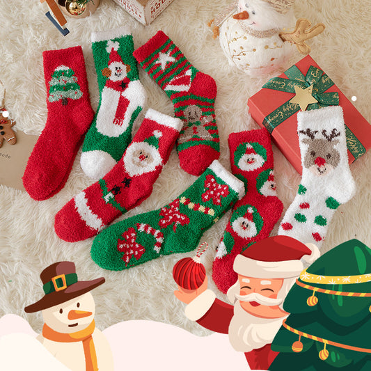 Christmas Stockings Children's Coral Fleece
