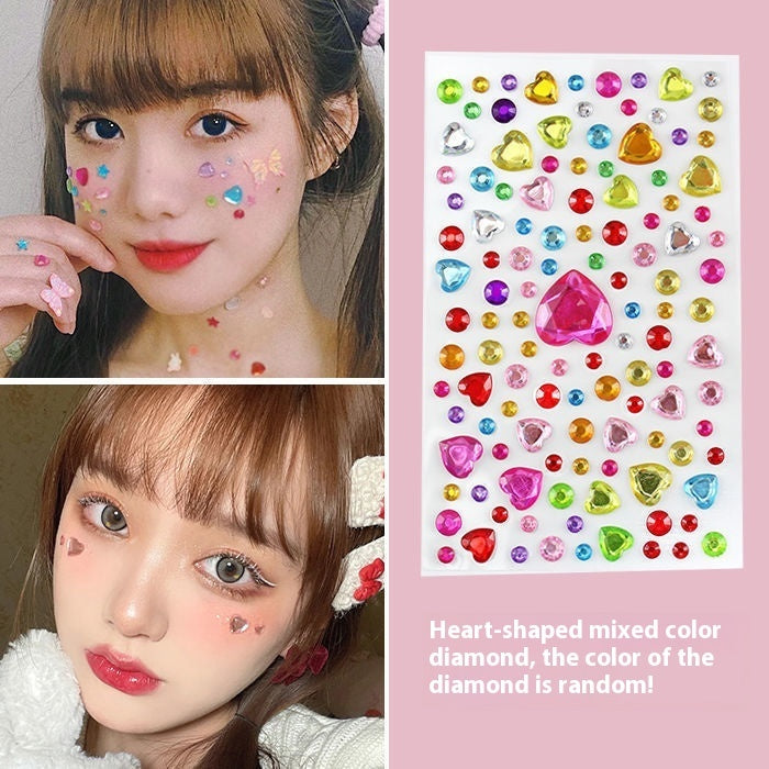 Comes With Sticky Pearl Stick-on Crystals Transparent Photo Shoot
