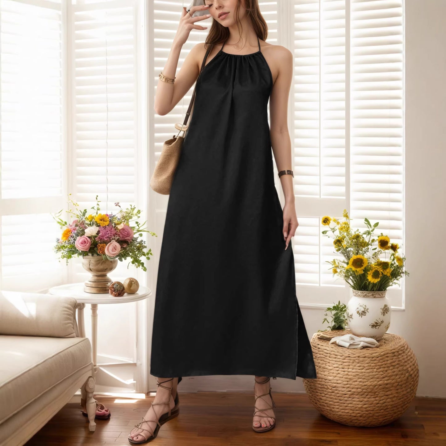 Fashionable Slim Fit Sleeveless Womens Dress