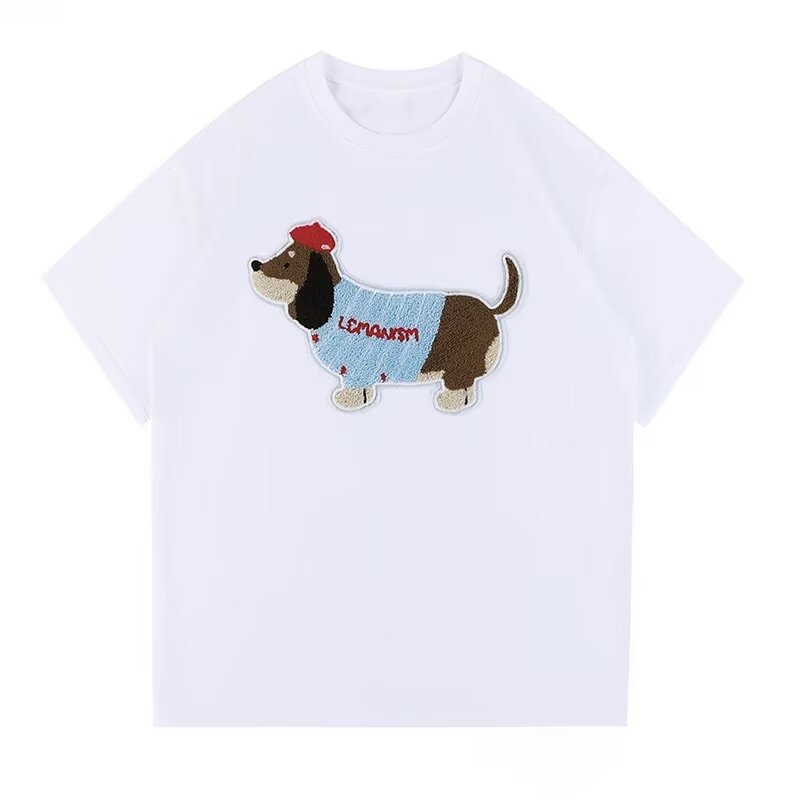 Women's Loose Cartoon Printing Stylish Simple Short Sleeve