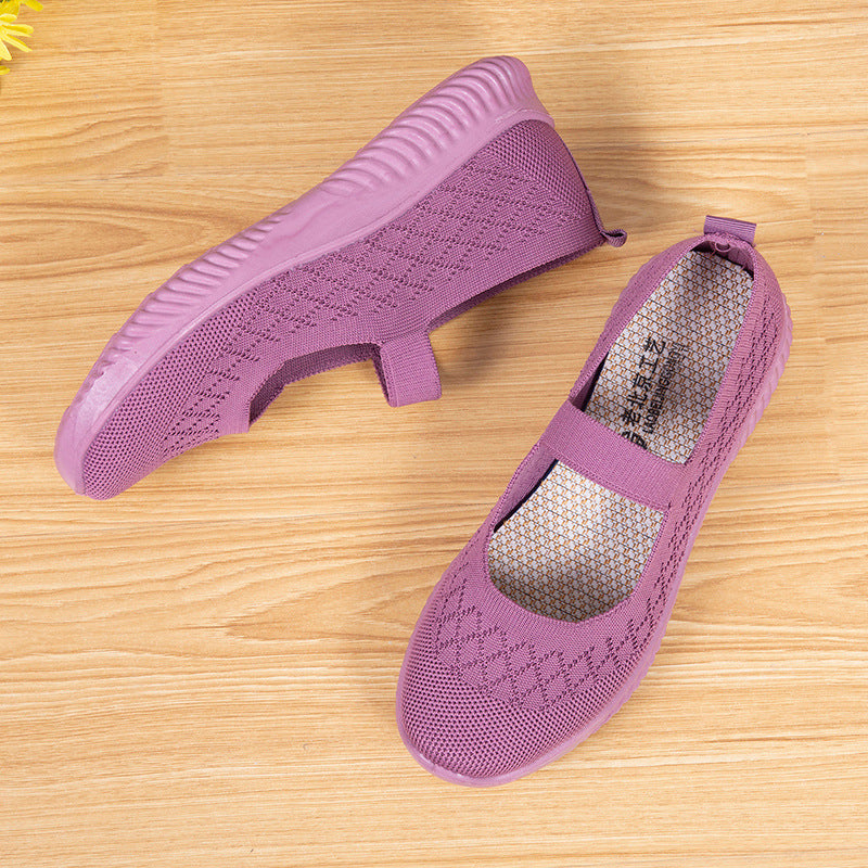 One-foot Non-slip Mother Women's Middle-aged And Elderly Walking Shoes