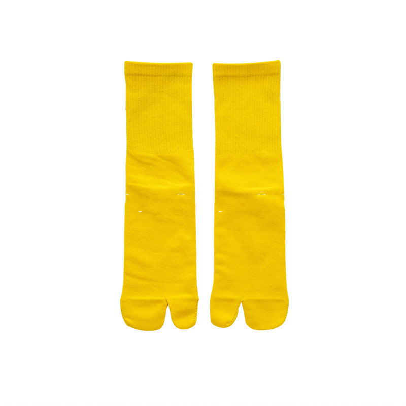 Women's Candy Color Fluorescent Cotton Socks