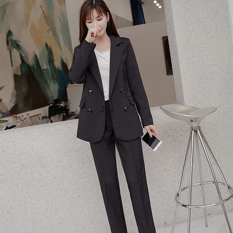 Women's Fashionable Striped Professional Suit
