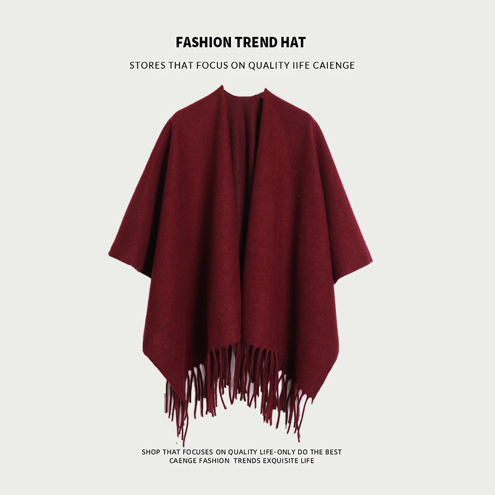 Women's Super Thick Casual Cape Coat