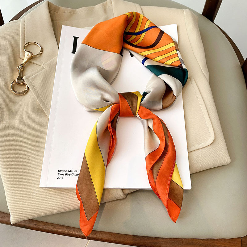 Fashion Decoration Spring And Summer New Print Square Towel