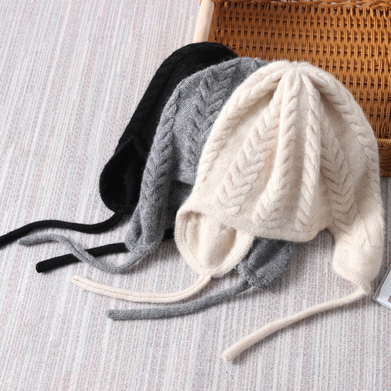 Versatile Knitted Wool Twist Ear Guards