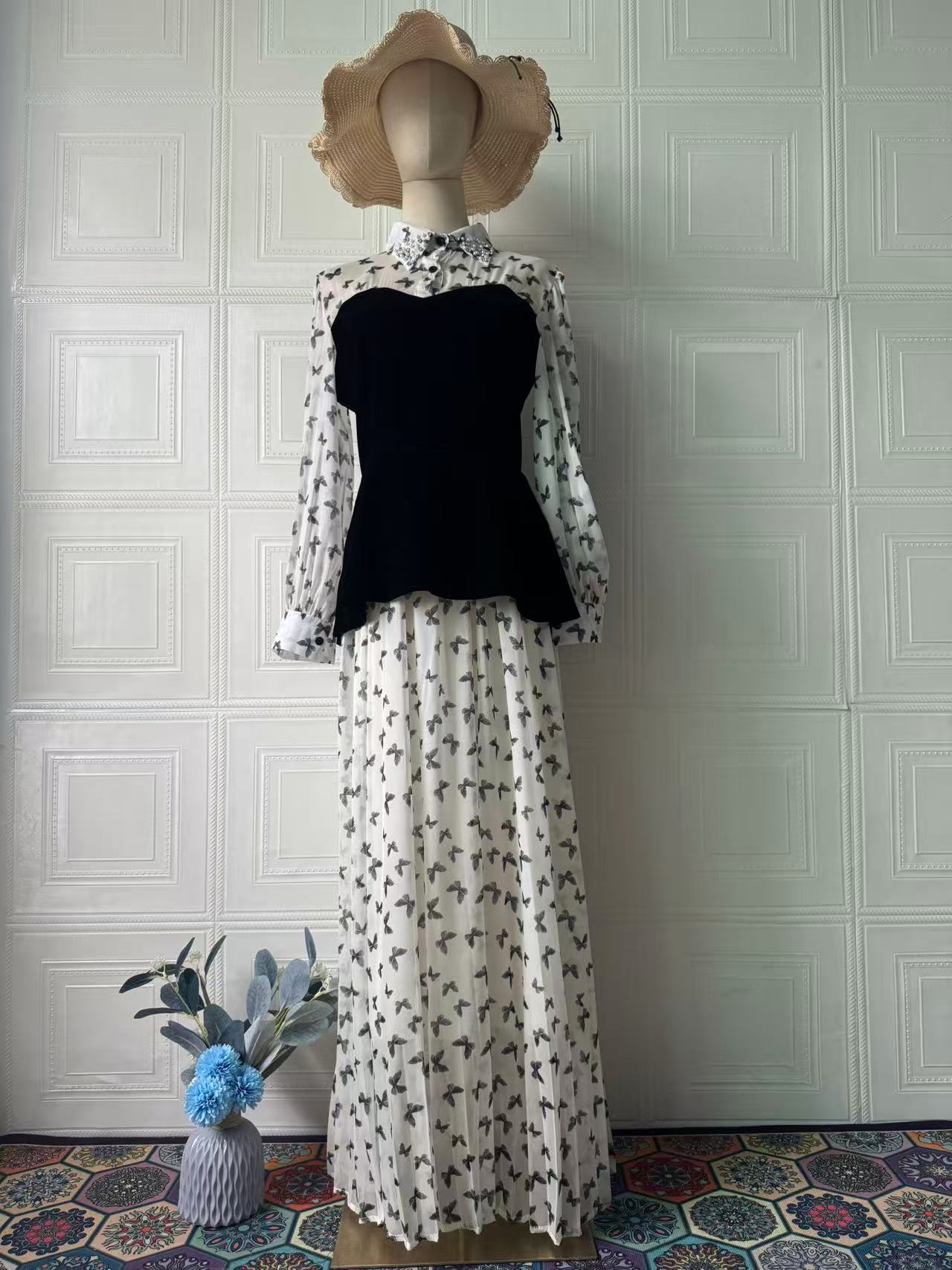 Elegant Womens Dress With Rhinestone Embellishments