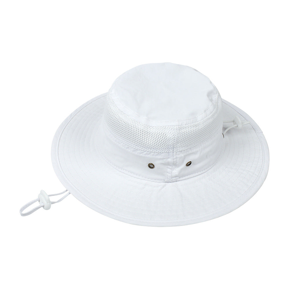 Children's Sunshade New Mesh Stitching Outdoor Fisherman Hat