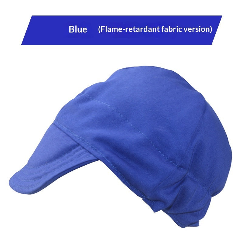 Various Styles Of Welding Helmets Made From Fire-resistant And Flame-retardant Fabric Protective Headgear For Welders