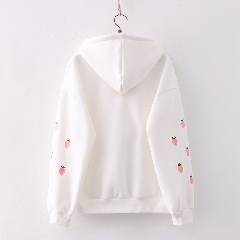 Fleece Thickened Hooded Pullover Sweater