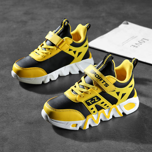 Autumn And Winter Middle School Boys'' Basketball Shoes Large Cotton