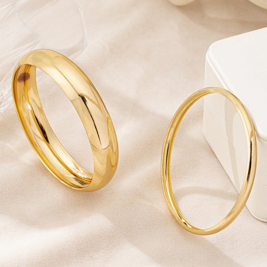 Exaggerated Minimalist Traditional High-gloss Bracelet