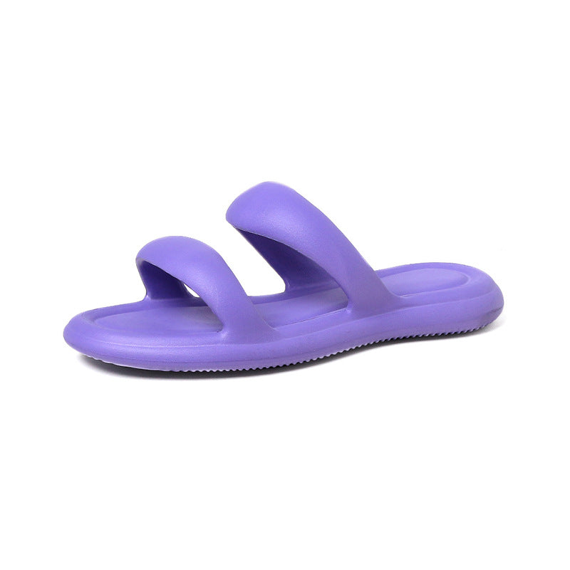 European And American Fashion Classic New Korean Style EVA Slip-on Flat Soft Bottom Outdoor Sandals