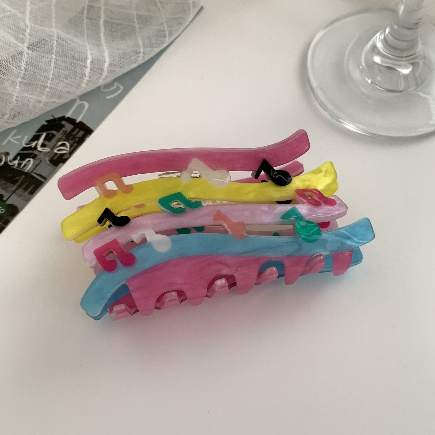 Candy Color Wave Mixed Color Notes Grip