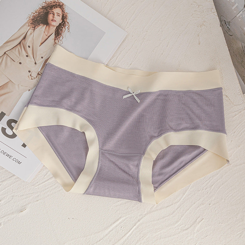 Skin-friendly Comfortable 7A Antibacterial Women's Underwear Silk Crotch