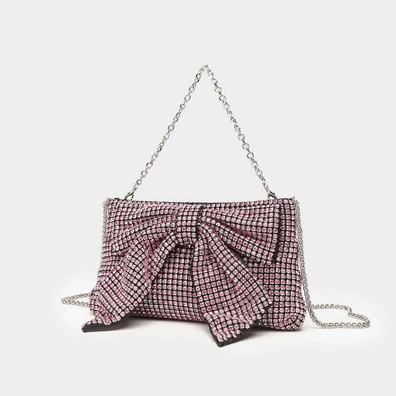 Fashion Evening Banquet Full Crystal Rhinestone Single Shoulder Chain Crossbody Bag