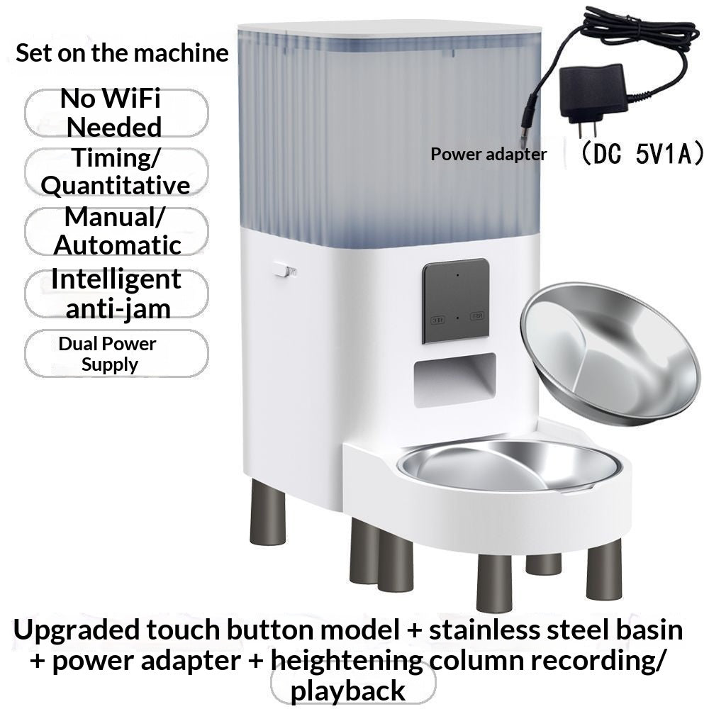 Remote Pet Feeder With Scheduled Feeding And Monitoring Features