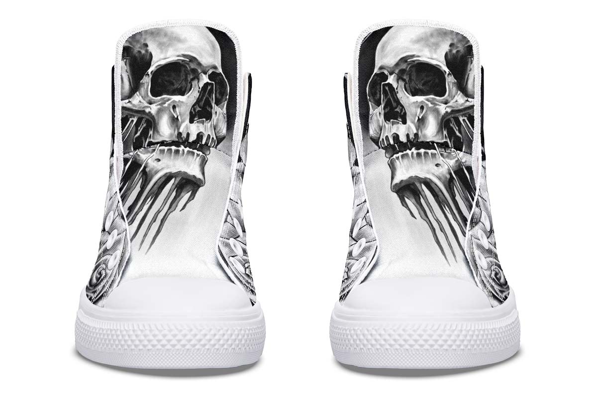 Printed Couple High-top Canvas Shoes
