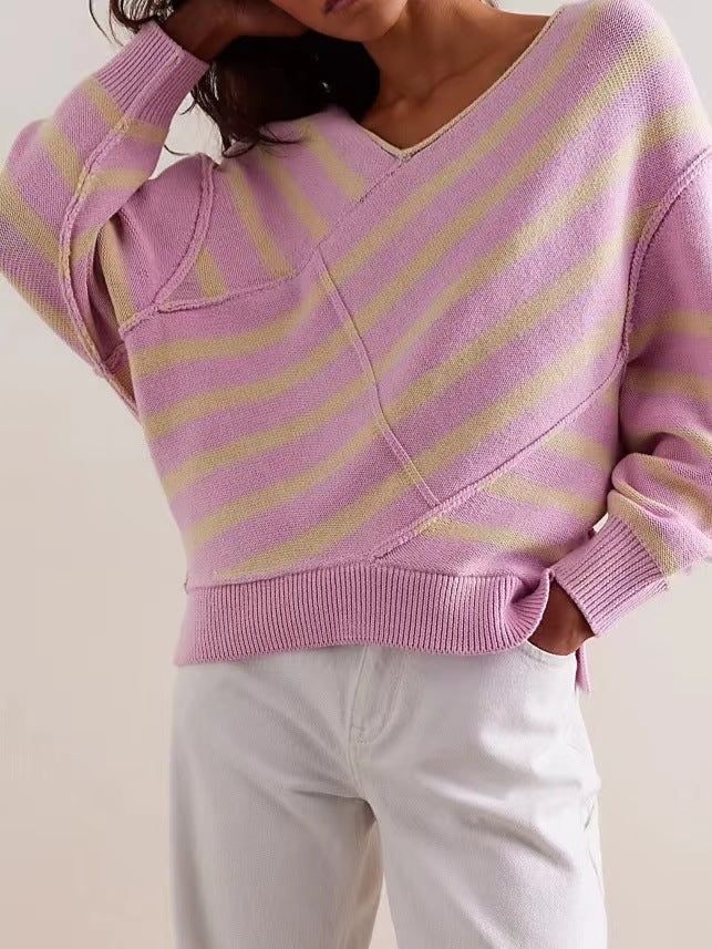 New Off-shoulder Loose Off-shoulder Top Long Sleeve Sweater