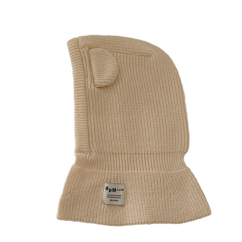 Children's Hat Scarf Integrated Fashion Baby Shawl Woolen Cap