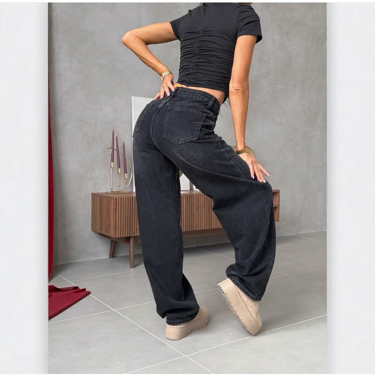 Løse, vide jeans til efteråret